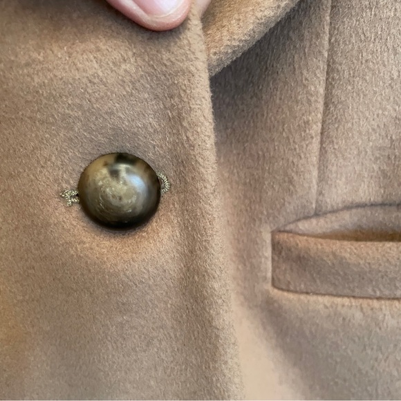 EMERSON FRY Cashmere Wool Blazer Camel 8 - Picture 9 of 11